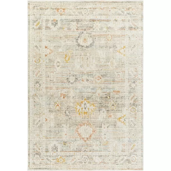 Artistic Weavers Bitlis Vintage Medallion Area Rug 710 x 10 CreamGrey 53 x 7