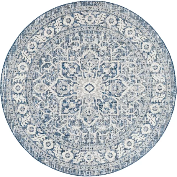 Artistic Weavers Blarce Area Rug 67 Square DenimDenim 710 Round