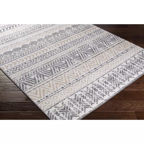 Artistic Weavers Bohemian Moroccan Olea Area Rug 5 ft 3 in x 7 ft ButterGrayButterGray 7 ft 10 in x 10 ft