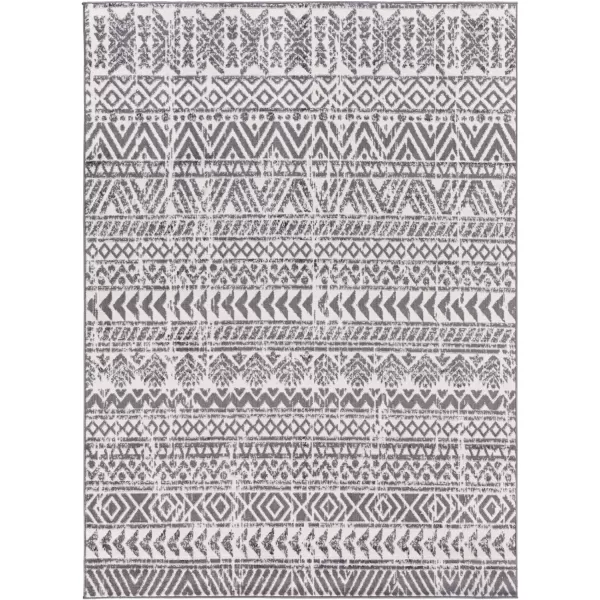 Artistic Weavers Bohemian Moroccan Olea Area Rug 5 ft 3 in x 7 ft ButterGrayGrey 5 ft 3 in x 7 ft