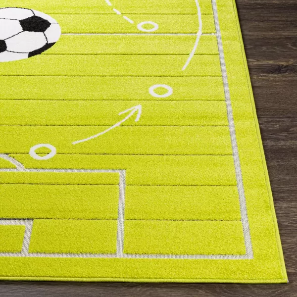 Artistic Weavers Brandi Kids Soccer Area Rug 710 x 10 Lime710 x 10