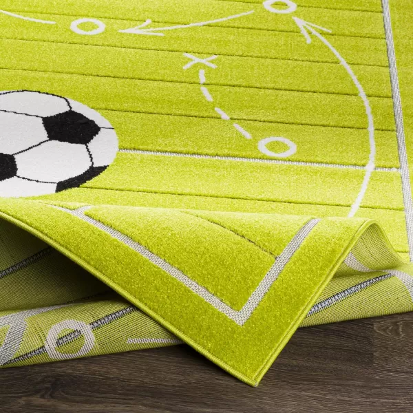 Artistic Weavers Brandi Kids Soccer Area Rug 710 x 10 Lime710 x 10