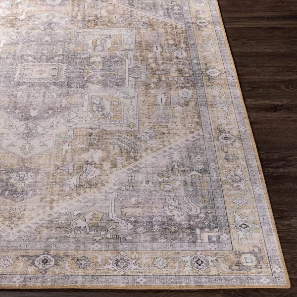 Artistic Weavers Bree Vintage Medallion Area Rug 5 x 76 Beige23 x 39 GoldCharcoal