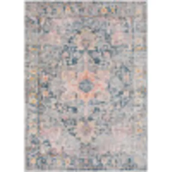 Artistic Weavers Briggs Vintage Medallion Area Rug 53 x 73 Blue53 x 73