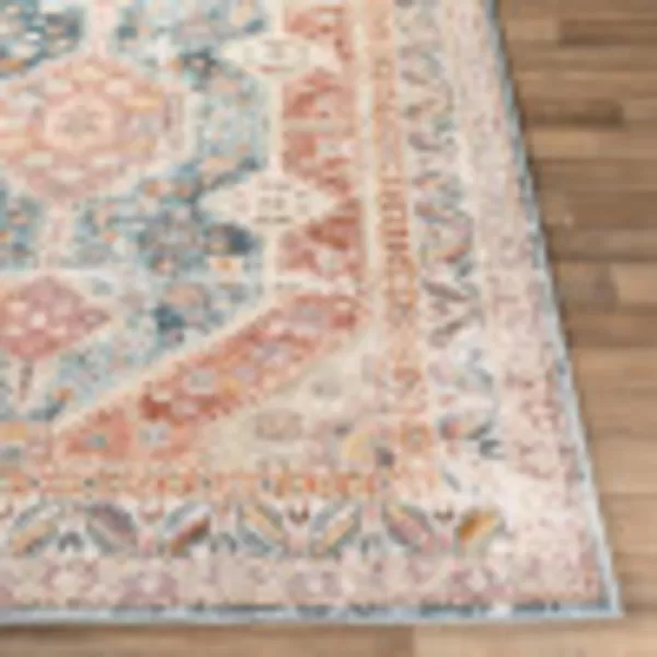 Artistic Weavers Brogan Vintage Rustic Area Rug53 x 73BlueRustBlueRust 2 ft x 3 ft