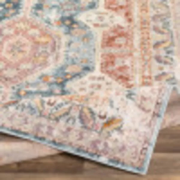 Artistic Weavers Brogan Vintage Rustic Area Rug53 x 73BlueRustBlueRust 7 ft 10 in x 10 ft 3 in