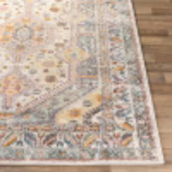 Artistic Weavers Brogan Vintage Rustic Area Rug53 x 73BlueRustIvory 5 ft 3 in x 7 ft 3 in