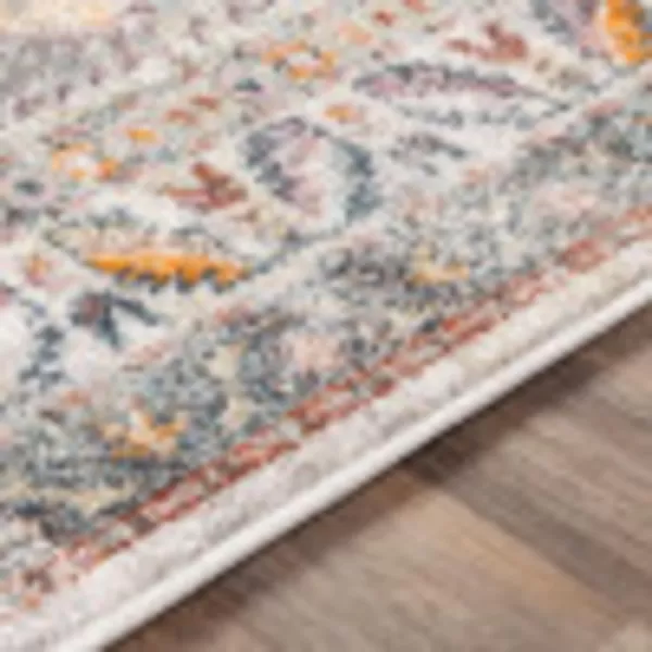 Artistic Weavers Brogan Vintage Rustic Area Rug53 x 73BlueRustIvory 5 ft 3 in x 7 ft 3 in