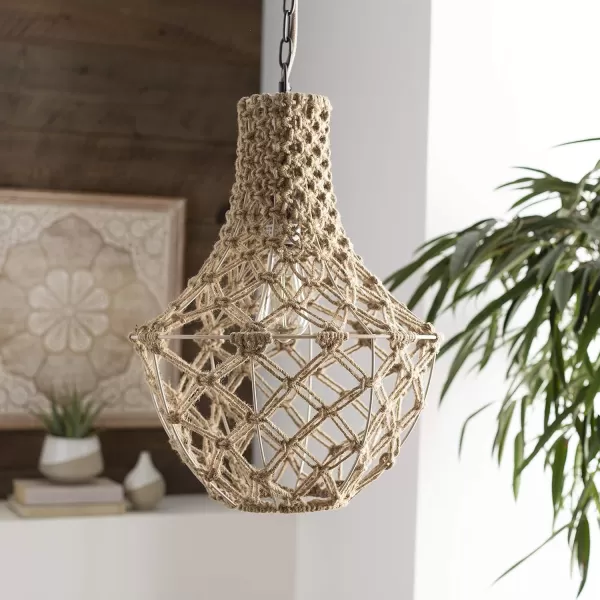 Artistic Weavers Bronwen Pendant Ceiling Lighting 20H x 14W x 14D NaturalArtistic Weavers Bronwen Pendant Ceiling Lighting 20H x 14W x 14D Natural