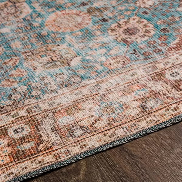 Artistic Weavers Cadarn Printed Oriental Area Rug 53 x 73 Light BlueBrown27 x 10 Light BlueBrown