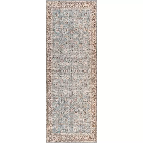 Artistic Weavers Cadarn Printed Oriental Area Rug 53 x 73 Light BlueBrown27 x 10 Light BlueBrown