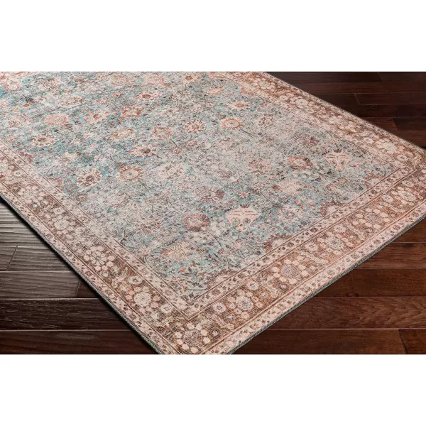 Artistic Weavers Cadarn Printed Oriental Area Rug 53 x 73 Light BlueBrown27 x 10 Light BlueBrown