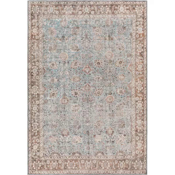 Artistic Weavers Cadarn Printed Oriental Area Rug 53 x 73 Light BlueBrown53 x 73 Light BlueBrown