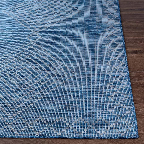 Artistic Weavers Cade Outdoor Global Area Rug 51 x 7 Blue78 x 10 Blue