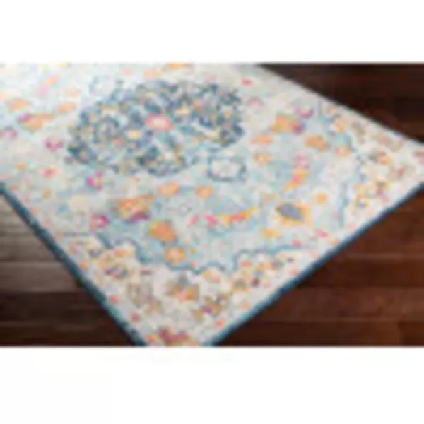 Artistic Weavers Carldale Vintage Medallion Area Rug67 x 9PinkLight Blue 5 ft 3 in x 7 ft 1 in