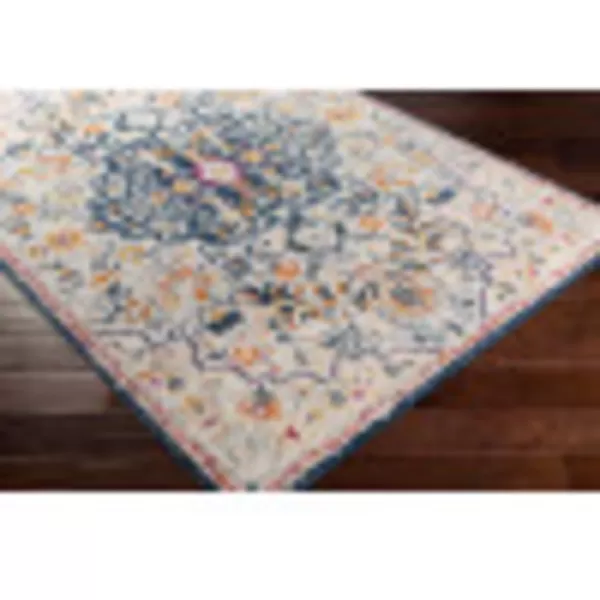 Artistic Weavers Carldale Vintage Medallion Area Rug67 x 9PinkNavyBeige 5 ft 3 in x 7 ft 1 in