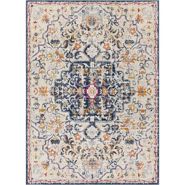 Artistic Weavers Carldale Vintage Medallion Area Rug67 x 9PinkNavyBeige 9 ft x 12 ft 3 in