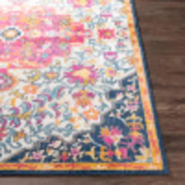 Artistic Weavers Carldale Vintage Medallion Area Rug67 x 9PinkPink 5 ft 3 in x 7 ft 1 in