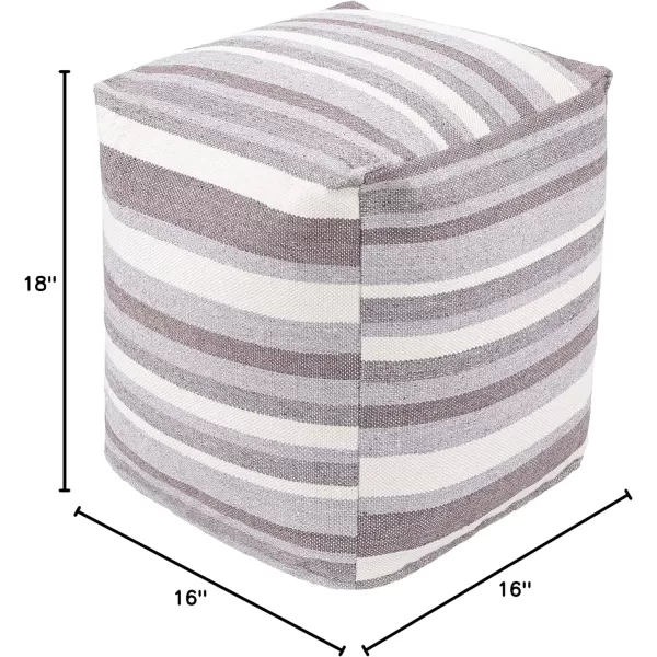 Artistic Weavers Carmine Traditional Pouf 18 H W x 16 D TaupeArtistic Weavers Carmine Traditional Pouf 18 H W x 16 D Taupe