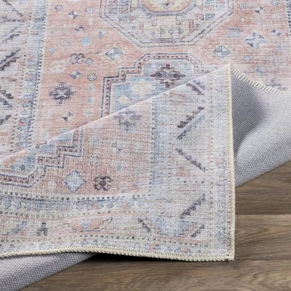 Artistic Weavers Caroline Vintage Bohemian Runner Area Rug 27 x 10 CamelSage27 x 10 BlushBright Blue