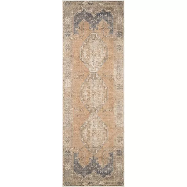 Artistic Weavers Caroline Vintage Bohemian Runner Area Rug 27 x 10 CamelSage27 x 73 Blush