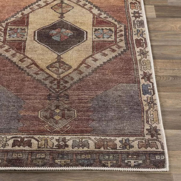 Artistic Weavers Caroline Vintage Bohemian Runner Area Rug 27 x 10 CamelSage27 x 73 Camel