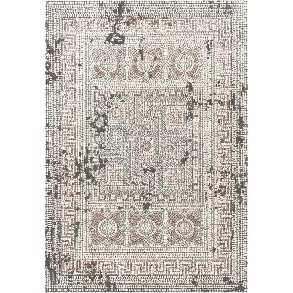 Artistic Weavers Carys BlueGray Updated Traditional 67 x 96 Area Rug Mustard111 x 211 Mauve