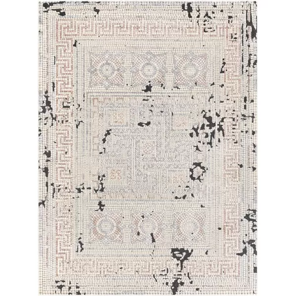 Artistic Weavers Carys BlueGray Updated Traditional 67 x 96 Area Rug Mustard77 x 102 Mauve