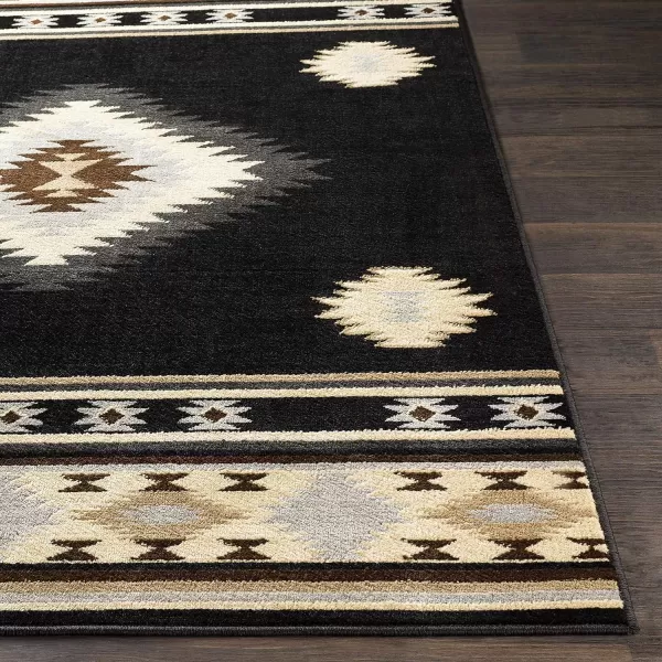 Artistic Weavers Celtia Area Rug 53 x 79 Charcoal and Dark Gray110 x 211 Black and Cream