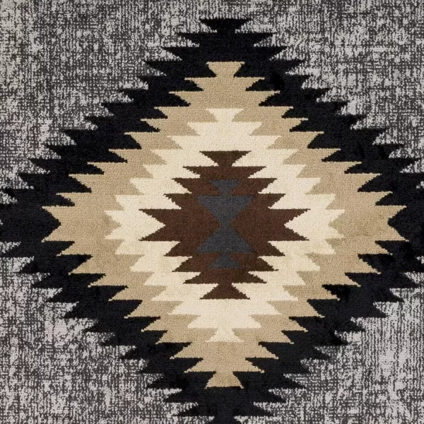 Artistic Weavers Celtia Area Rug 53 x 79 Charcoal and Dark Gray110 x 211 Black and Tan