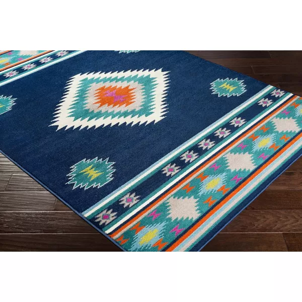 Artistic Weavers Celtia Area Rug 53 x 79 Charcoal and Dark Gray110 x 211 Navy and Aqua