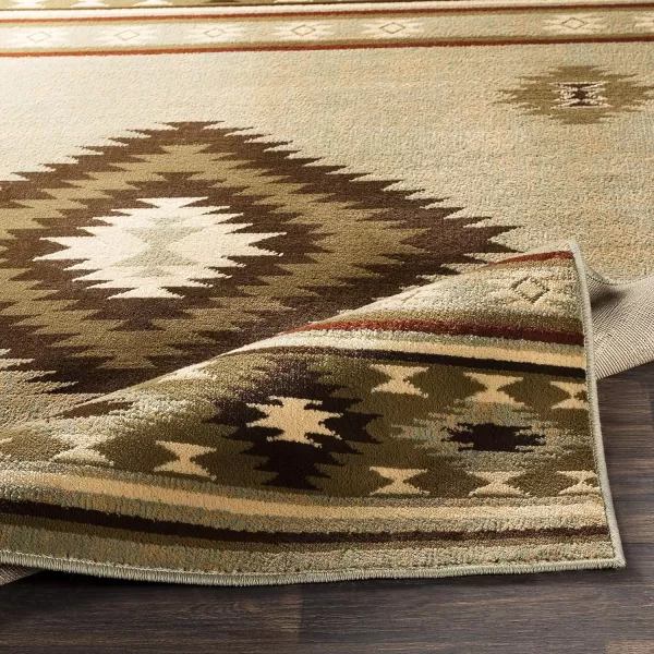 Artistic Weavers Celtia Area Rug 53 x 79 Charcoal and Dark Gray53 x 79 Olive and Dark Brown
