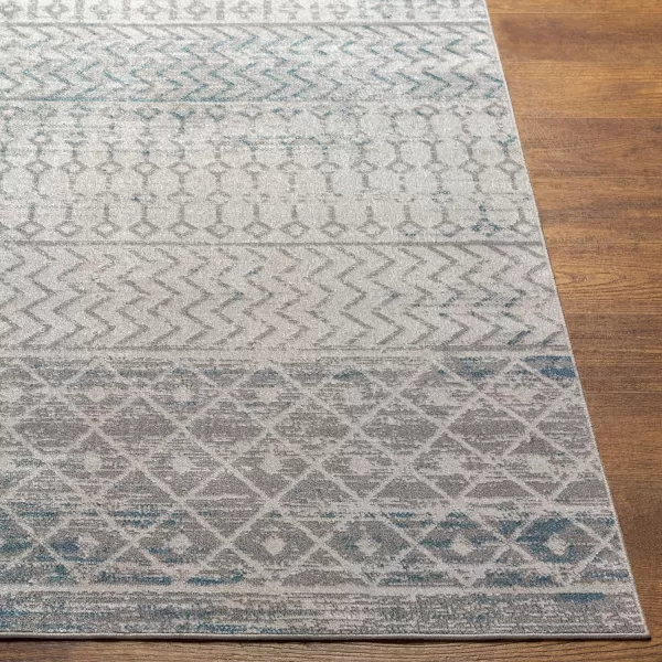 Artistic Weavers Chester Boho Moroccan Washable Area Rug 53 x 7 Light Grey53 x 7 Light Grey