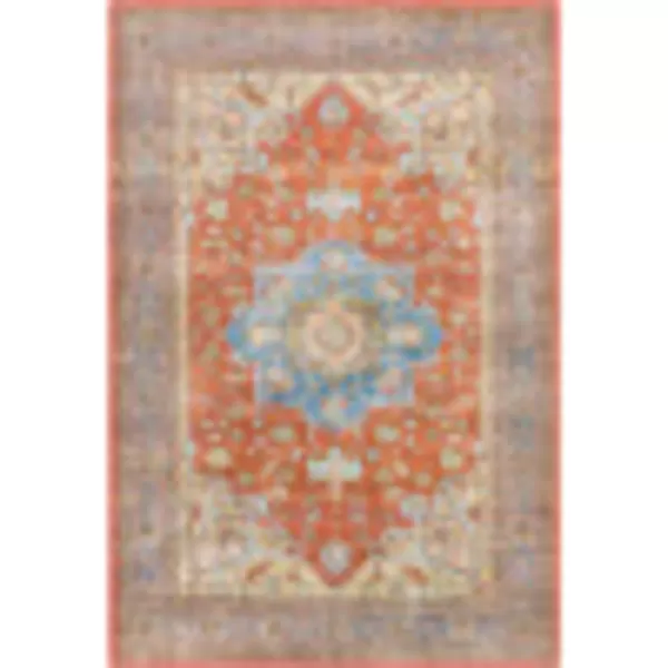 Artistic Weavers Chrysta Vintage Medallion Washable Runner Area Rug 27 x 73 Burnt Orange27 x 73