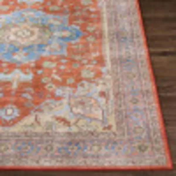 Artistic Weavers Chrysta Vintage Medallion Washable Runner Area Rug 27 x 73 Burnt Orange27 x 73