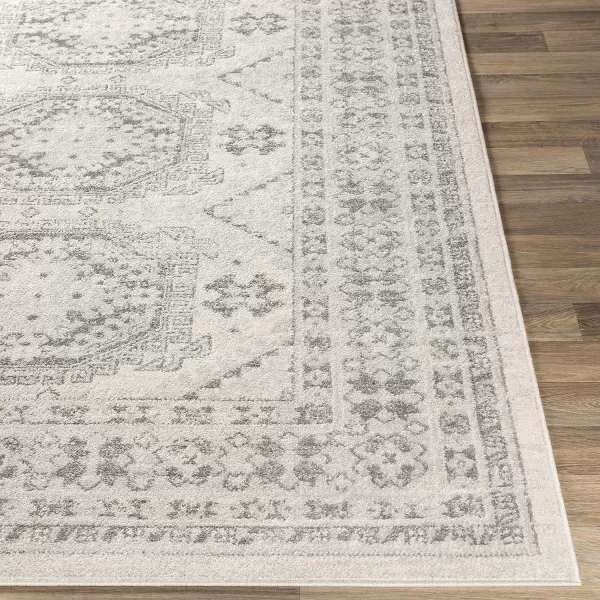 Artistic Weavers Clarie Area Rug 53 Round GrayGrey 5 ft 3 in