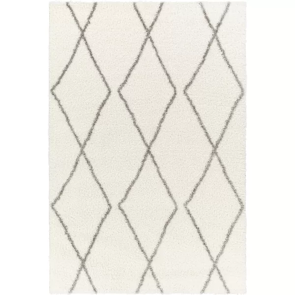 Artistic Weavers Cloudy Diamond Lattice Shag Area Rug53 x 7White53 x 7