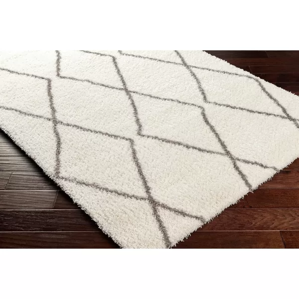 Artistic Weavers Cloudy Diamond Lattice Shag Area Rug53 x 7White53 x 7