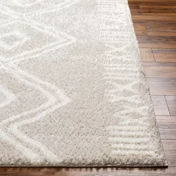 Artistic Weavers Cloudy Shag Bohemian Global Area Rug53 x 7CreamCream 53 x 7