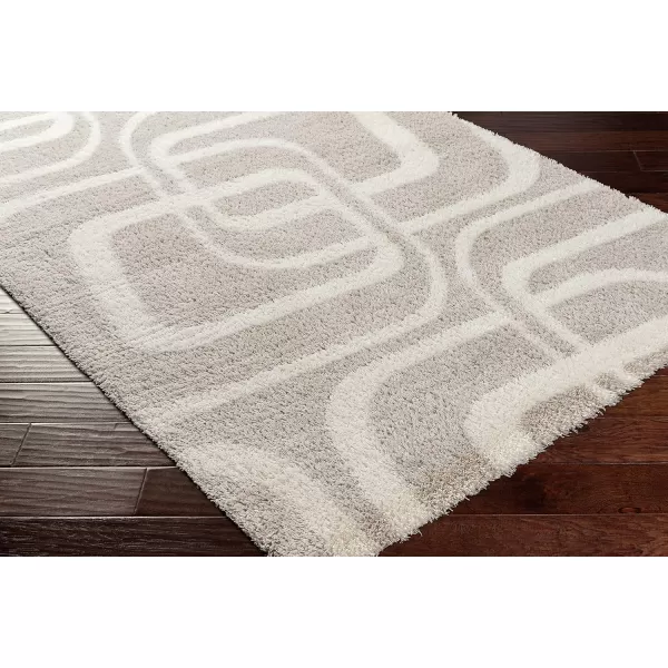 Artistic Weavers Cloudy Shag Modern Area Rug 53 x 7 Medium GrayWhiteLight Grey 53 x 7