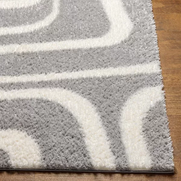 Artistic Weavers Cloudy Shag Modern Area Rug 53 x 7 Medium GrayWhiteMedium GrayWhite 53 x 7