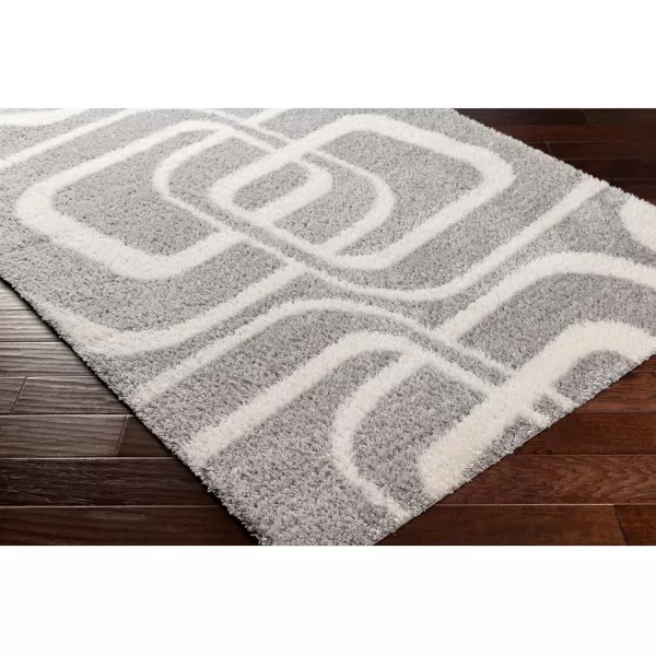 Artistic Weavers Cloudy Shag Modern Area Rug 53 x 7 Medium GrayWhiteMedium GrayWhite 53 x 7