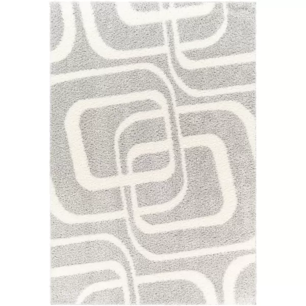 Artistic Weavers Cloudy Shag Modern Area Rug 53 x 7 Medium GrayWhiteMedium GrayWhite 53 x 7