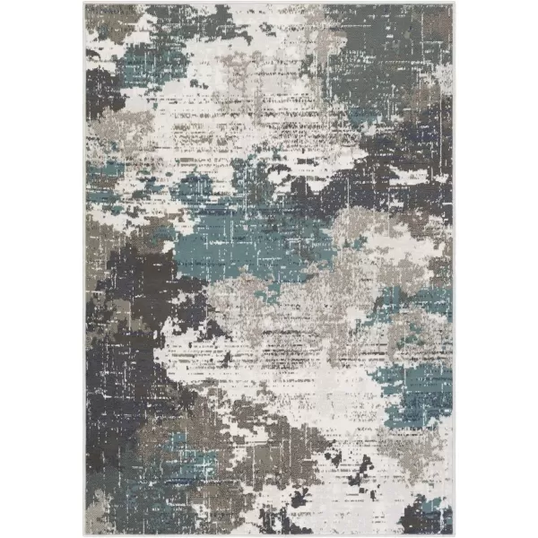 Artistic Weavers Contemporary Abstract Geneva Area Rug 53 x 73 5 x 8 Teal2 ft x 2 ft 11 in Teal