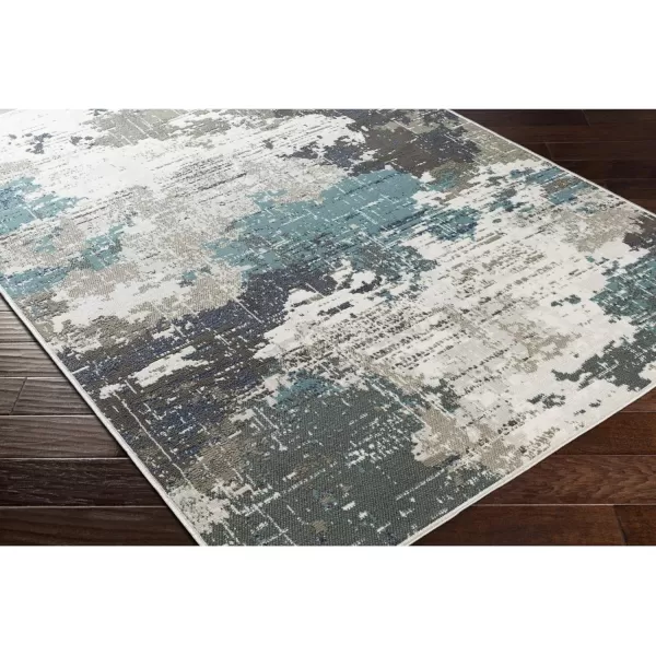 Artistic Weavers Contemporary Abstract Geneva Area Rug 53 x 73 5 x 8 Teal2 ft x 2 ft 11 in Teal