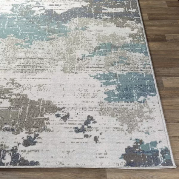 Artistic Weavers Contemporary Abstract Geneva Area Rug 53 x 73 5 x 8 Teal2 ft x 2 ft 11 in Teal