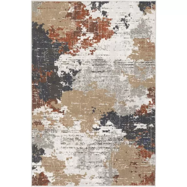 Artistic Weavers Contemporary Abstract Geneva Area Rug 53 x 73 5 x 8 Teal2 ft x 2 ft 11 in Terracotta