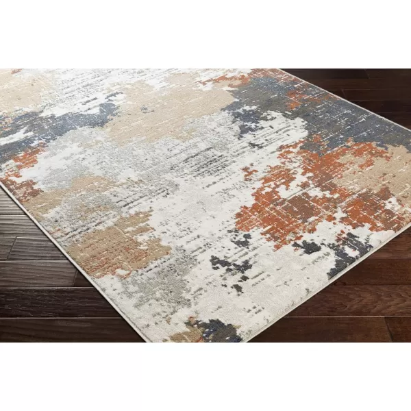 Artistic Weavers Contemporary Abstract Geneva Area Rug 53 x 73 5 x 8 Teal2 ft x 2 ft 11 in Terracotta