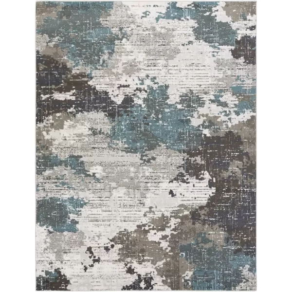 Artistic Weavers Contemporary Abstract Geneva Area Rug 53 x 73 5 x 8 Teal7 ft 10 in x 10 ft 2 in Teal