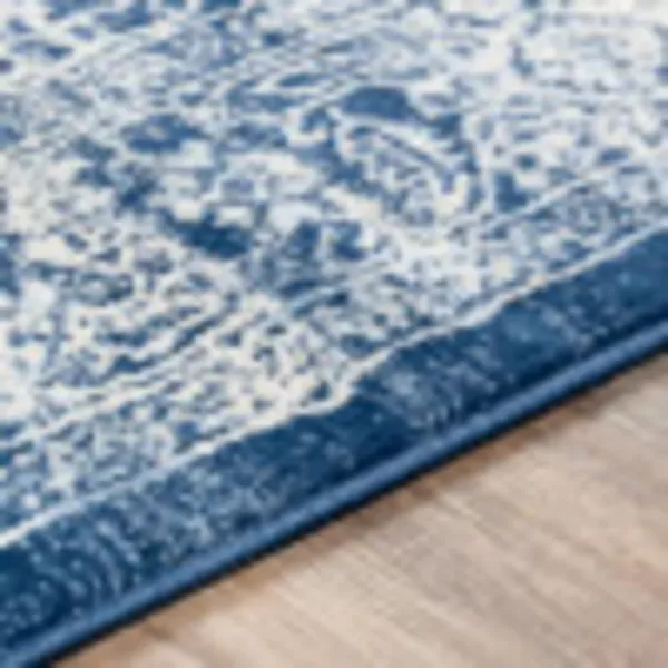 Artistic Weavers Dallas Vintage Medallion Area Rug1110 x 15White53 x 71 Dark Blue